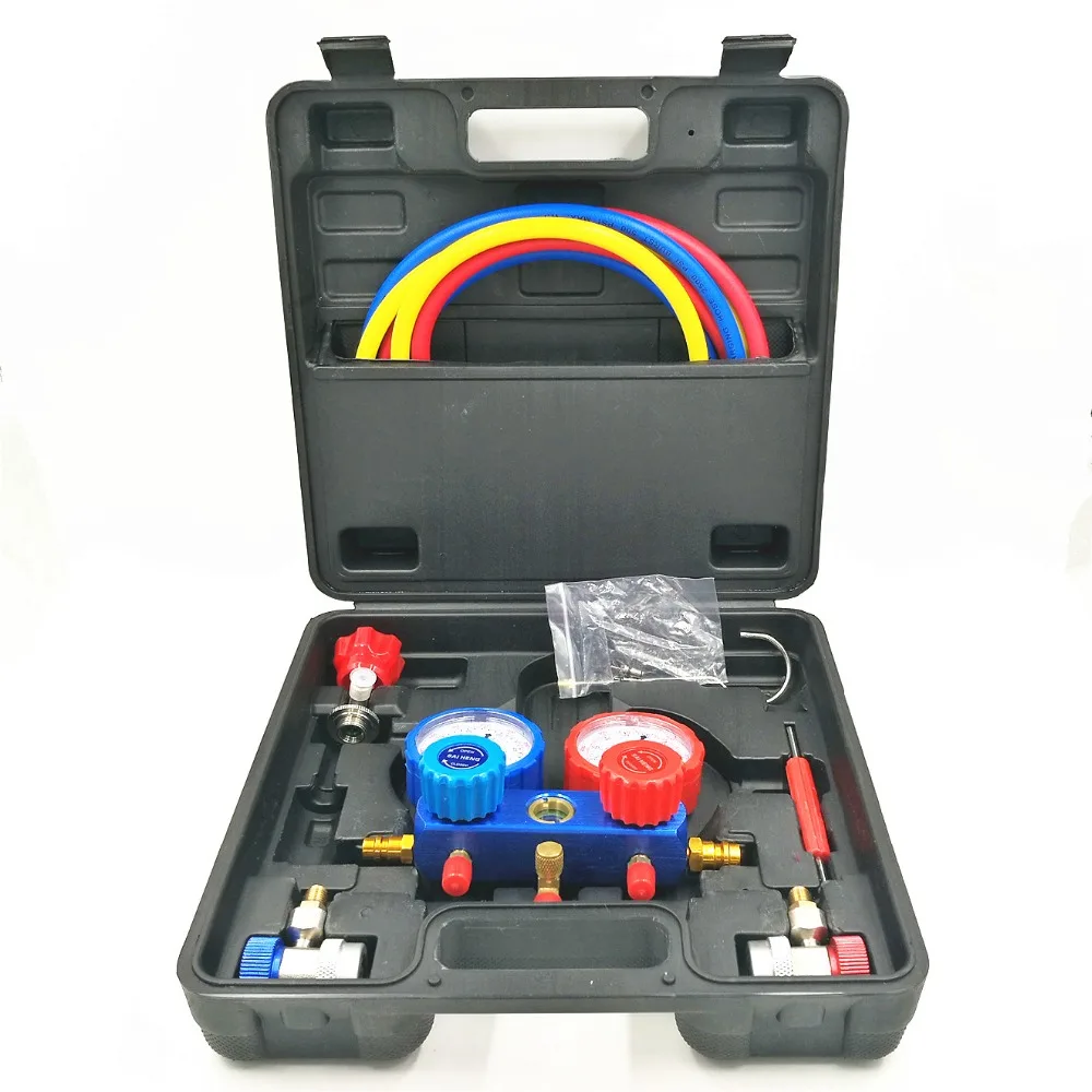 Car Air Conditioner R134A Manifold Gauges Freon Refrigerant Pressure