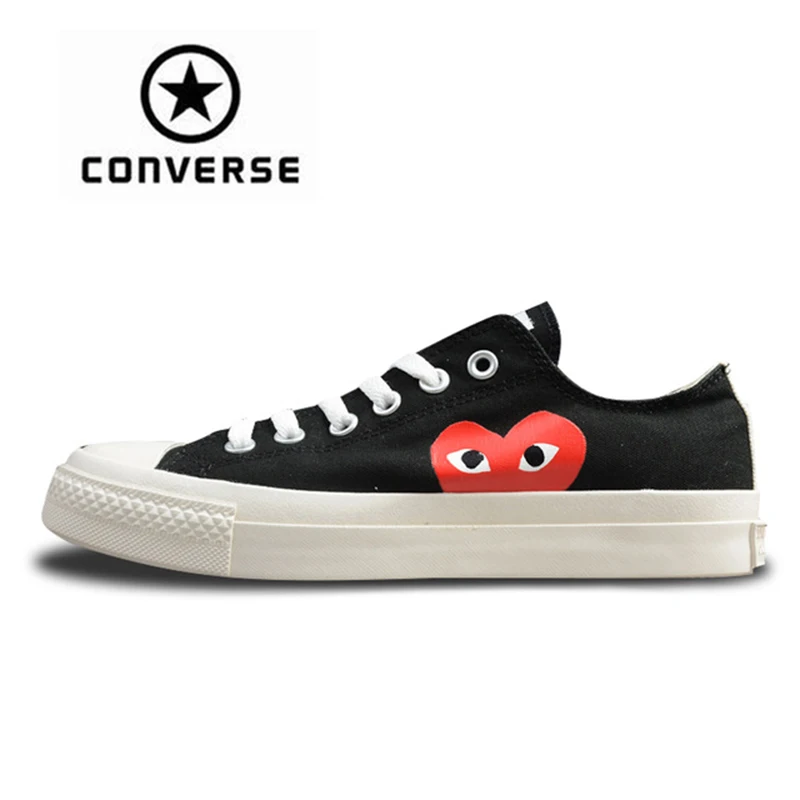 

Converse CDG X Chuck Taylor 1970s HiOX 18SS Skateboarding Shoes Sport Black Authentic For Men And Women Unisex 150210C 35-44