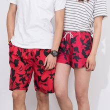 Быстросохнущие пляжные шорты для серфинга, одежда для плавания для влюбленных, Шорты для плавания, Пляжные штаны, дышащие парные купальные костюмы для водных видов спорта