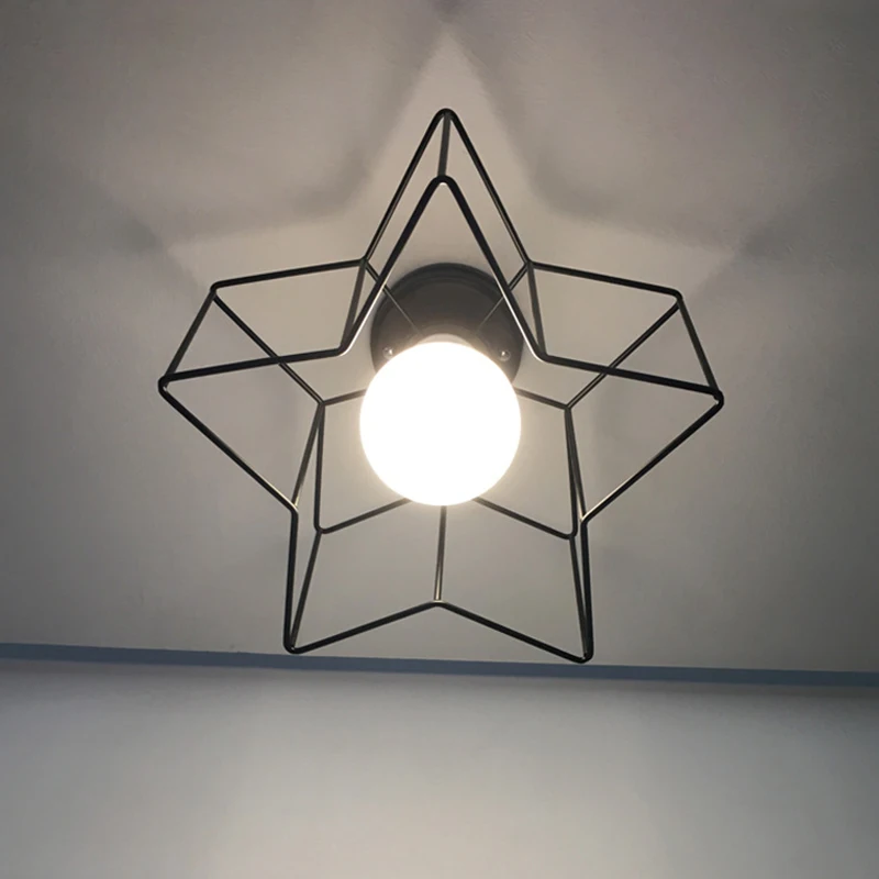 Винтажные кованые потолочные светильники Lustre светодиодные чердак железная