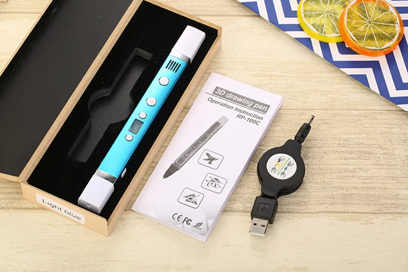 

myriwell 3d pen RP-100C LED display,USB Charging,3 d pen3d model Smart3d printing pen Best Gift for Kidspen-3d print pen 3 d