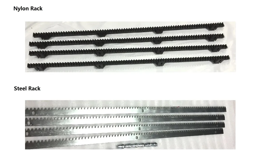 

Heavy Duty 4m/ Pack Steel Or Nylon Tooth Metal Rack for gate opener for any gear driven gate motor