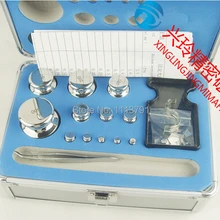 F1 Класс 24 шт. 1 мг-500g 304 Нержавеющая сталь цифровые весы гири для калибровки комплект w сертификат, точность упакованы