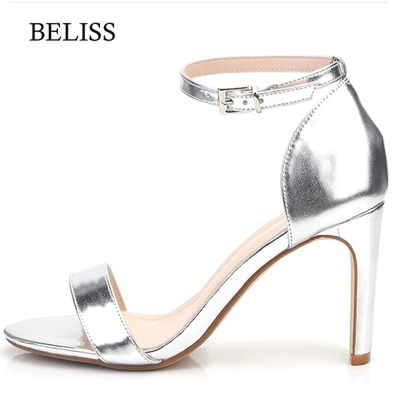 BELISS/пикантные классические женские туфли-лодочки; сезон весна-лето; босоножки на высоком каблуке; Модные женские босоножки; женская обувь с ремешком на щиколотке с открытым носком; S65