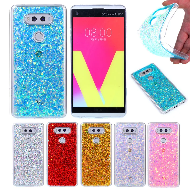 

For LG V 20 V20 H910 Colored Shining Case Soft Silicone TPU Shiny Glitter Back Cover Case for LG V20 H915 H918 H990 VS995 LS997