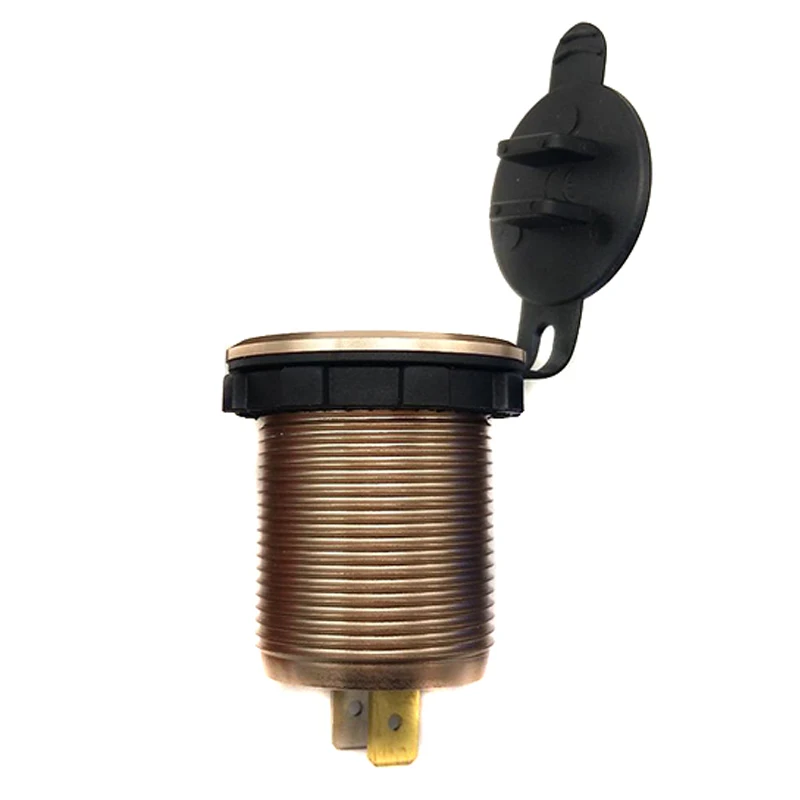 Новое автомобильное зарядное устройство Dual USB QC3.0 гнездо адаптера питания прочный портативный алюминиевый сплав