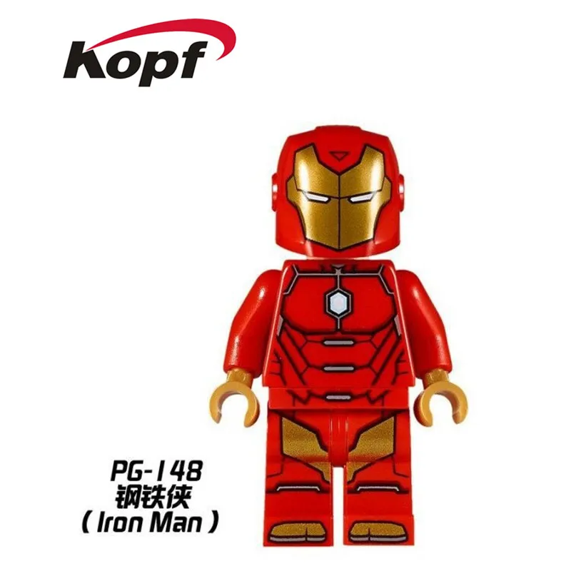 

Single Sale Iron Man Captain American Super Heroes Bricks Building Blocks Education Learning Toys for children PG148