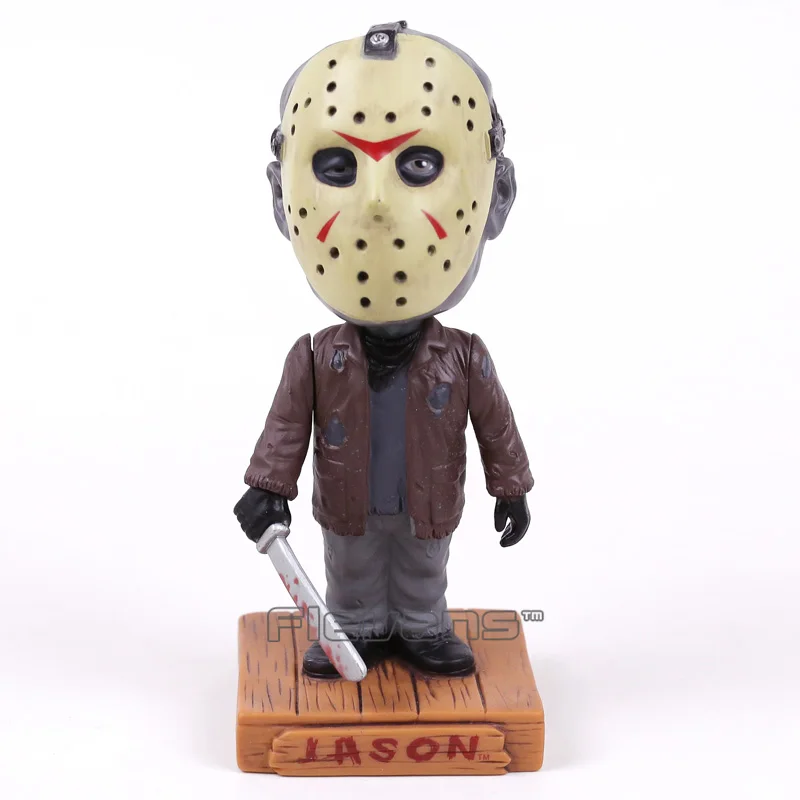 

Friday the 13th Jason Voorhees Vinyl Action Figure Collection Toy Bobble Head Doll 18cm with Retail Box