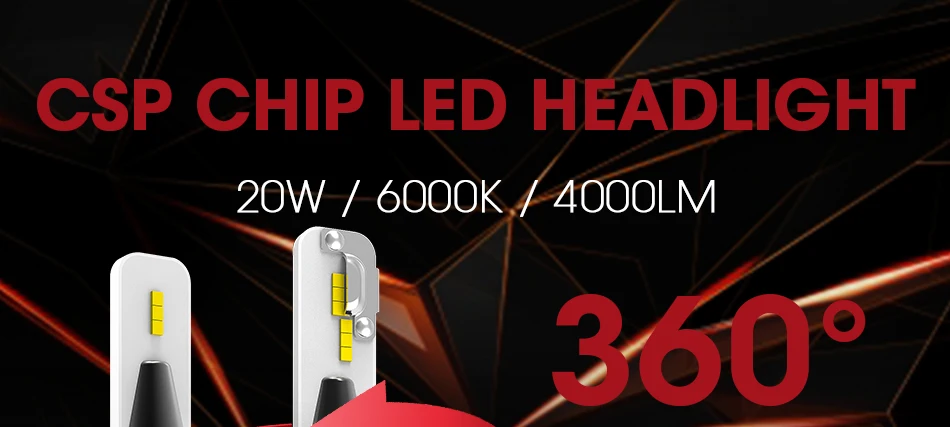 f3-g_01 5 Sides Luminous  H4 H13 Hi lo H7 H11 9005 9006 Car LED Headlight Bulbs Auto Led Headlamp Fog Light 12v 24v