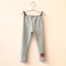 Новинка года; Детские эластичные леггинсы из хлопка с изящной вышивкой для маленьких девочек; штаны