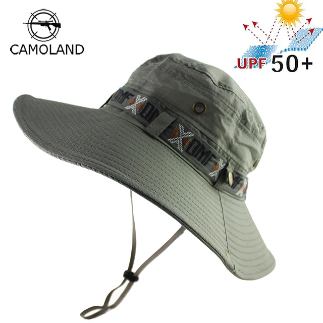 UPF 50+ Bucket Hat Summer Men Women Boonie Hat Outdoor UV Protection