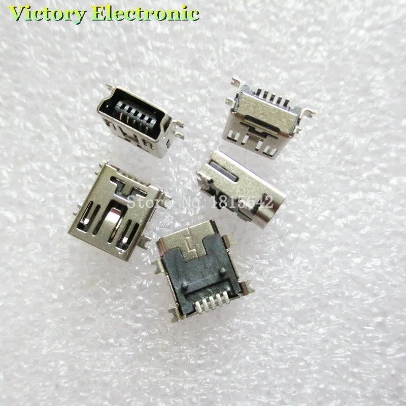 20 шт./лот USB разъем MINI USB 5P Женский SMD соединитель Mini USB интерфейс 5Pin