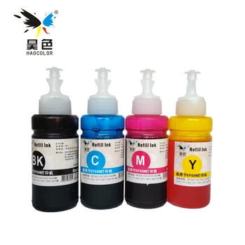 

HaoColor 4 x 70ml Refill Dye Ink Kits For Epson L100 L101 L110 L200 L201 L210 L300 L355 L120 L130 L1300 water based dye ink