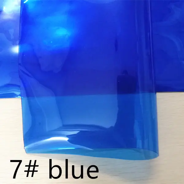 1 шт/7,6*12 дюймов синтетическая твердая ПВХ водонепроницаемая кожаная ткань для DIY аксессуаров - Цвет: 7 blue