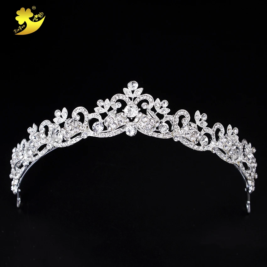 

Xinyun Wedding Hair Tiaras Shining Rhinestones Cheveux Coroa Princesa Beautiful Hot Sale Women Hair Jewelry Bright Accessories