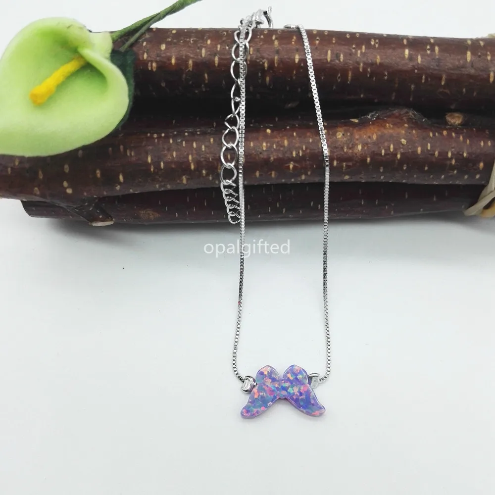 

1pc/lot Free Shipping 8.6*14mm OP38 Purple Butterfly 925 Sterling silver bracelet opal butterfly women's Bracelet on Aliexpress