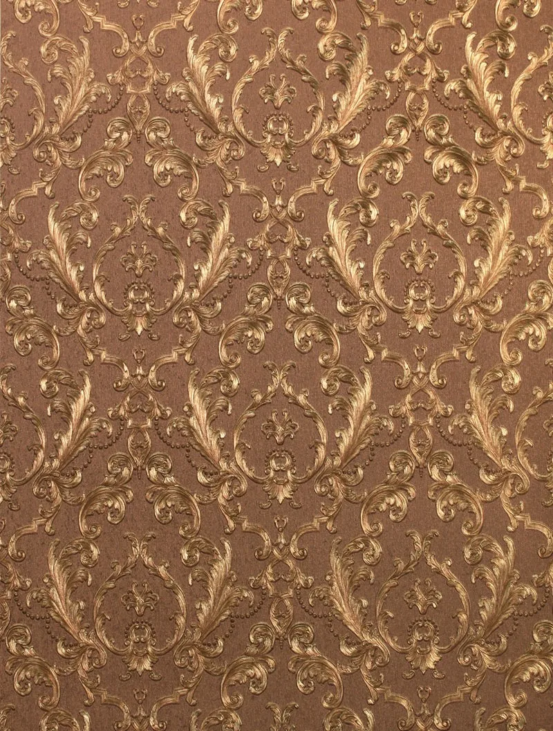 Clássico europeu de luxo folha ouro papel