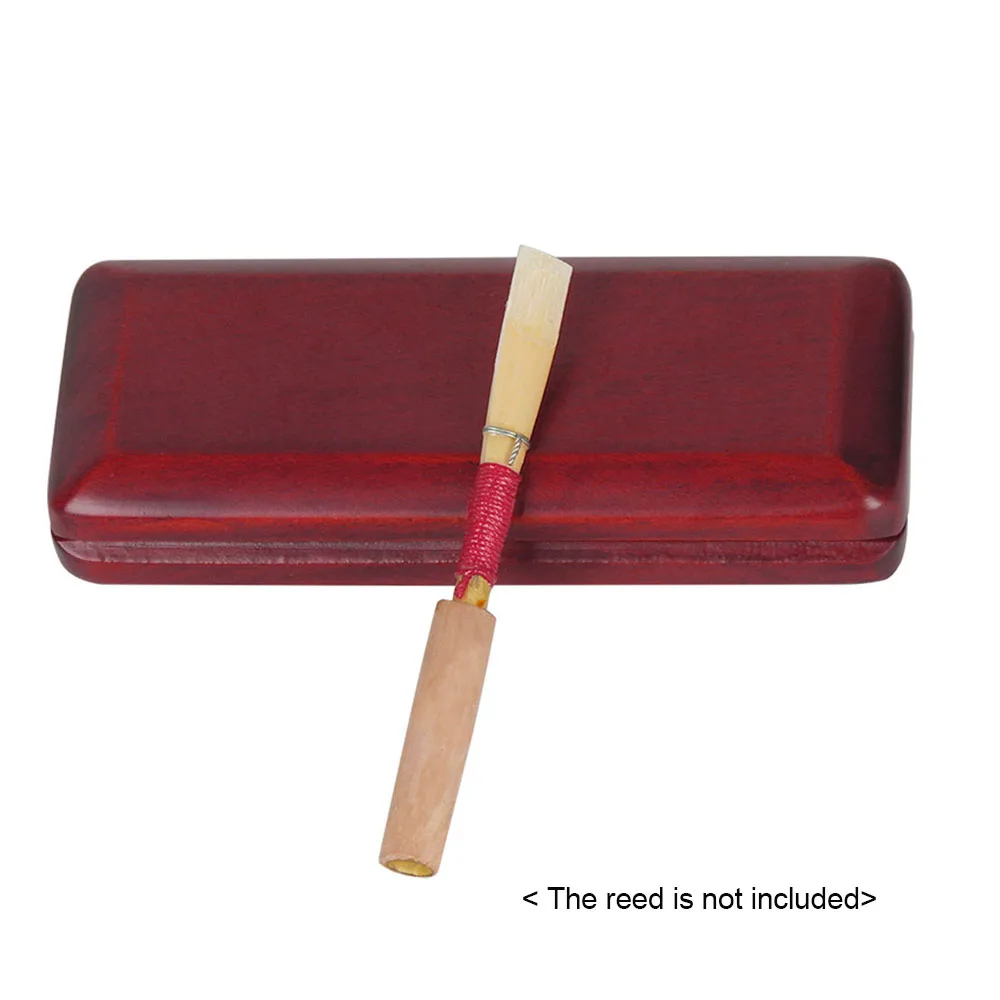 Solid Wood Oboe Reed Holder Box Wooden Case Maple Wood for 2pcs Oboe
