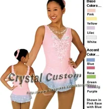 Красивые платья для девочек для катания на коньках из спандекса, изящное Новое Брендовое платье для соревнований по фигурному катанию на заказ, DR2687