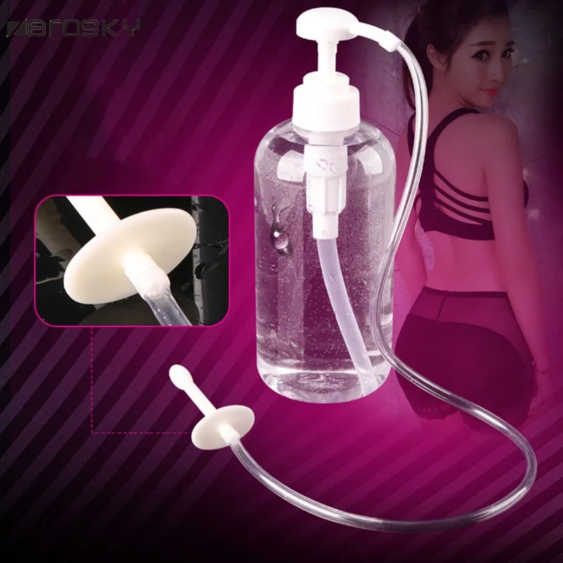 Vaginal Douche Anal Cleaner Enema Vagina Wish Cleaning Kit Bottle Pump Bag Adult Sex Products Zerosky |