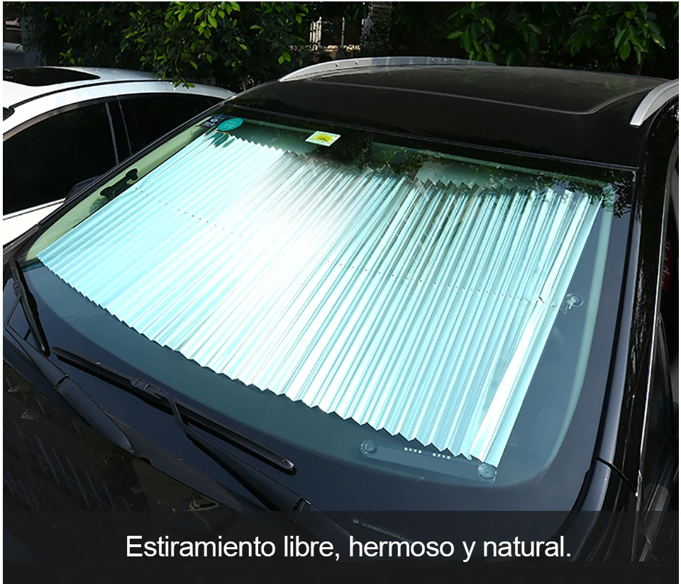 Parasol plegable para parabrisas de coche para mantener tu veh/ículo fresco dise/ño de bandera de Espa/ña Oarencol 55 x 27.6