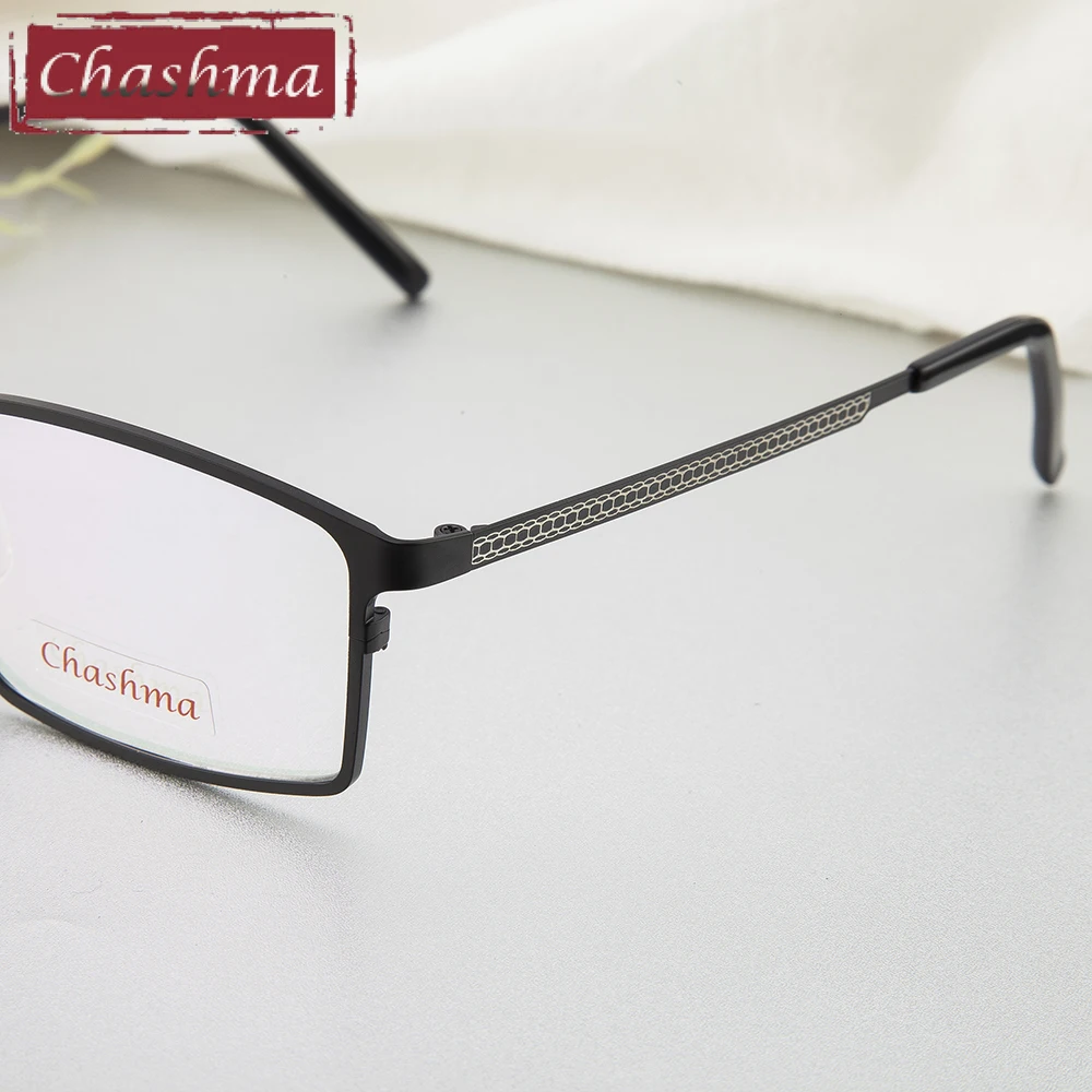 Мужская титановая оправа Chashma черная для очков из чистого титана высокое