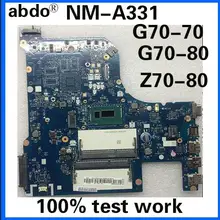 Abdo AILG1 NM-A331 подходит для lenovo G70-70 G70-80 Z70-80 ноутбук материнская плата Процессор Pentium 3558U DDR3 тесты работы