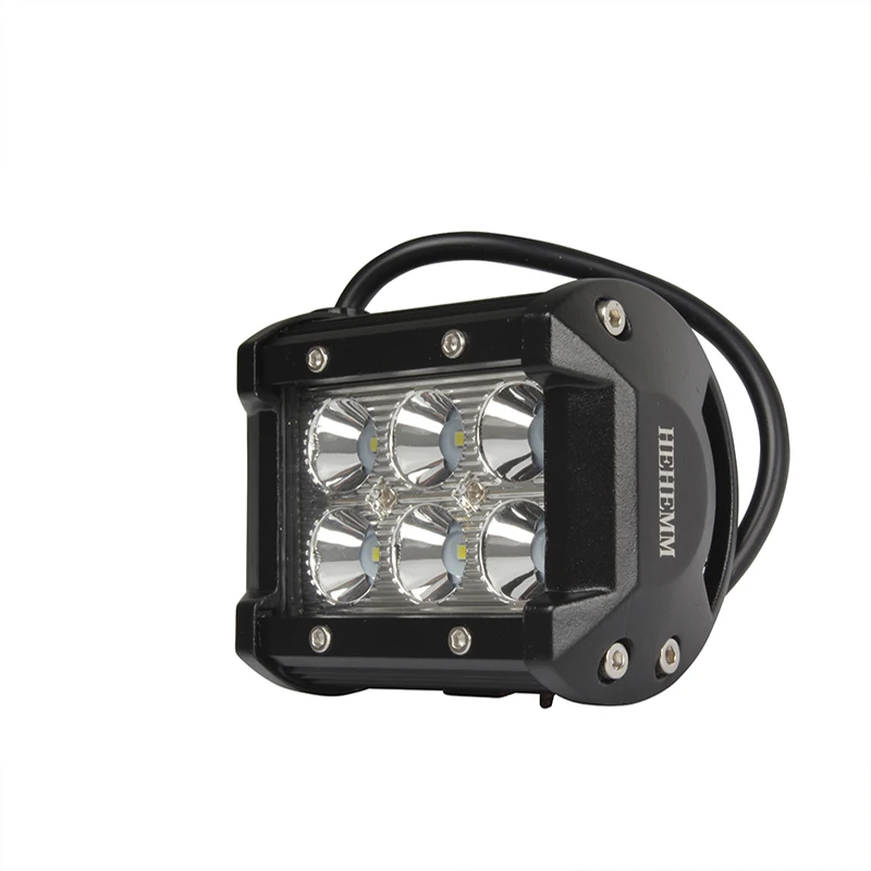 

1 Pcs 18W Car LED Work Light Bar Driving Spot Light for 12V 24V Off Road SUV Jeep White