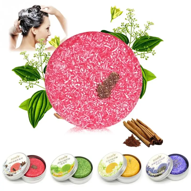 

Handmade Hair Shampoo Soap Cold Processed Cinnamon Shampoo Bar Pure Hair Shampoos Oil-control Anti-Dandruff Off Hair Care
