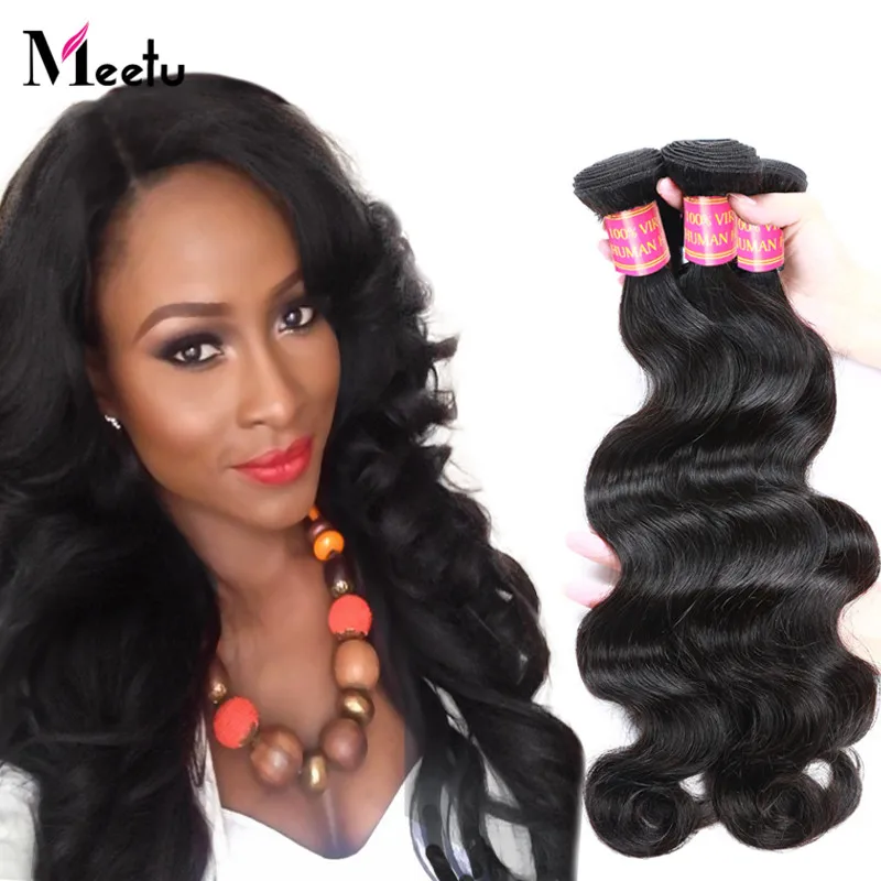 

4Bundle 7A 100% Unprocessed Brazilian Human Hair Brazilian Body Wave Hair Meetu Hair Product Brazilian Virgin Hair Free Shipping
