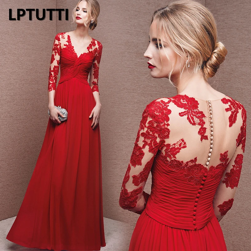 LPTUTTI, кружевное шифоновое платье размера плюс, новинка, для женщин, элегантное, для свиданий, церемоний, вечеринок, выпускного вечера, формальное, торжественное, роскошное, длинное, вечернее платье 17