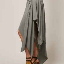 Горячая Распродажа женские модные длинные юбки хлопок нерегулярные осенние юбки Новые Брендовые женские тонкие юбки boho плиссированные юбки