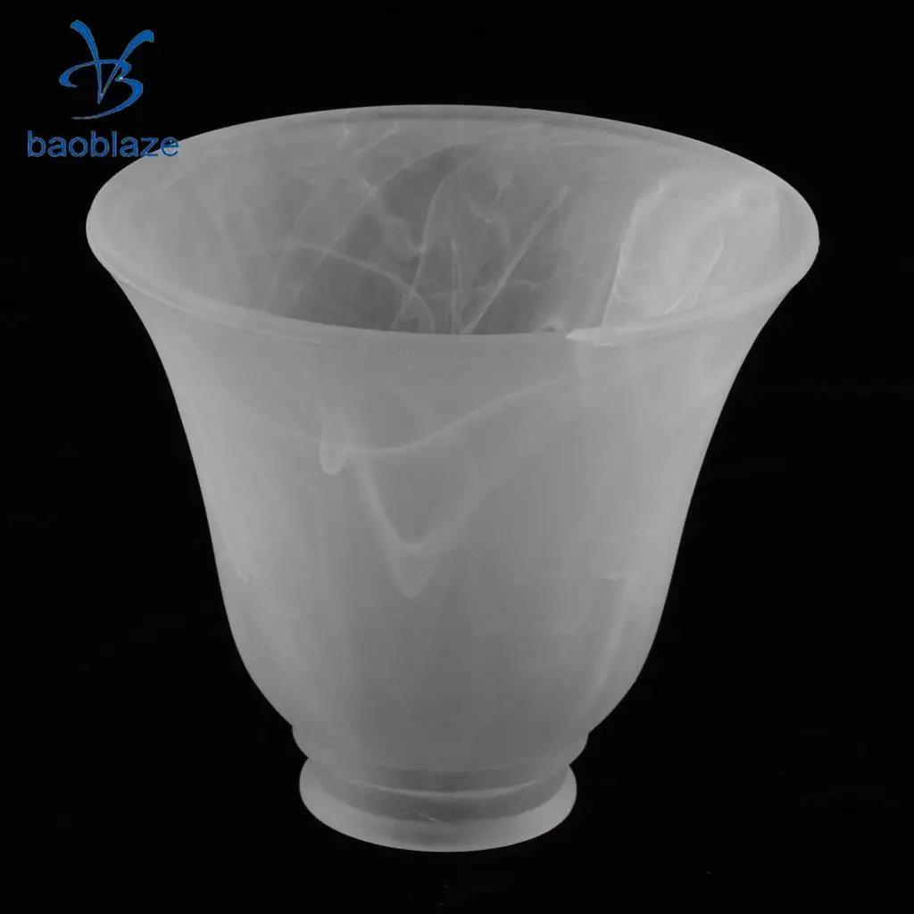 Replacement Ceiling Fan Vanity Chandelier Frosted And Clear Glass Shade #1