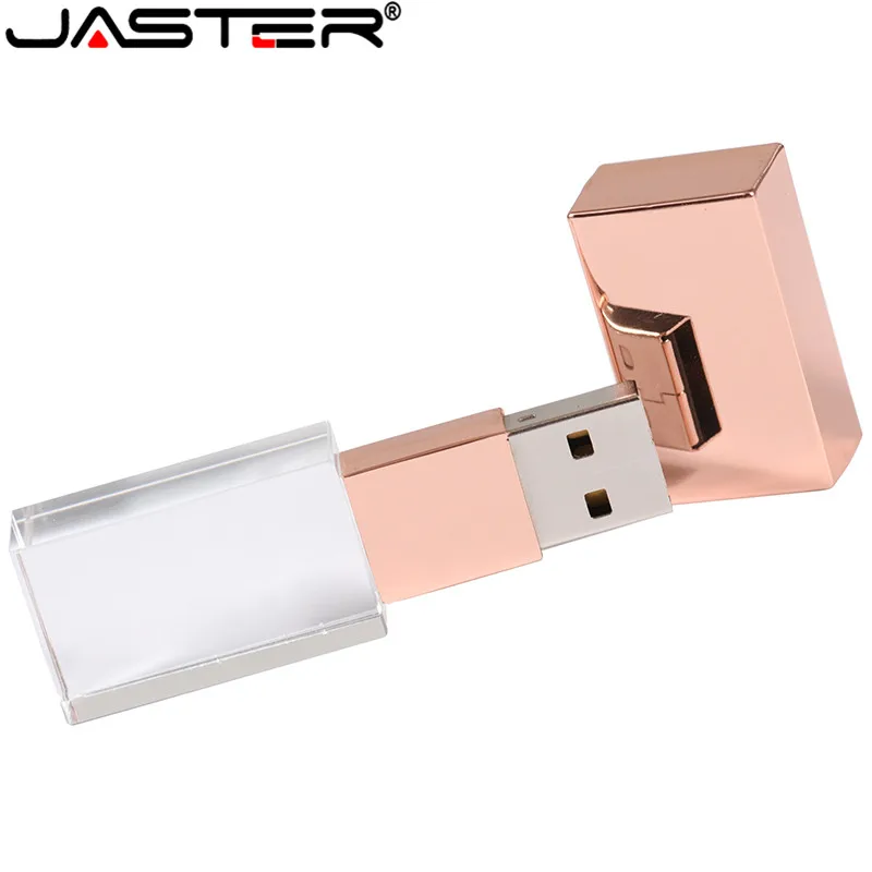 JASTER модный Кристальный стиль USB флеш-накопитель USB 4GB 16GB 32GB 64GB USB 2,0 Подарочный флеш-накопитель cle usb(более 10 шт бесплатный логотип