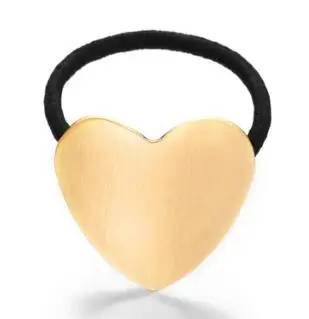 Модные металлические эластичные украшения для волос для женщин девочек геометрический Сердце Звезда милый скручивающий галстук головной убор аксессуары для волос - Цвет: O