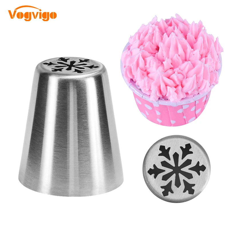 

VOGVIGO Stainless Steel Icing Piping Russian Nozzles Tips Pastry for Cream & Pastry Cake Decorating Tools Pastry Baking Tools