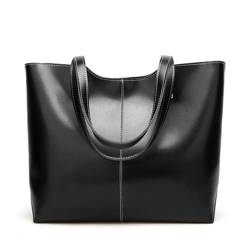 Nevenka Leather Handbag Women Casual Totes Female Shopper Ladies Shopping Bags Large Capacity Bags Vintage Bag for Women 201811