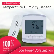 Цифровой ЖК-дисплей Крытый Температура Сенсор измеритель влажности термометр-гигрометр датчика 433/868/915 МГц LoRa беспроводной регистратор данных влажности