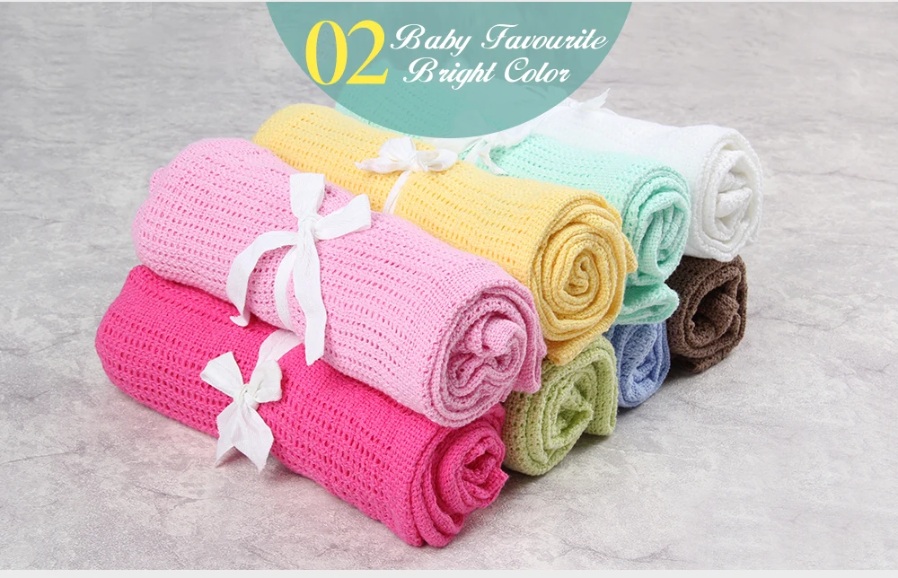 Хлопковое детское хлопчатобумажное одеяльце одеяльца для новорожденных пеленание детское банное полотенце дышащее Вязаное детское одеяло