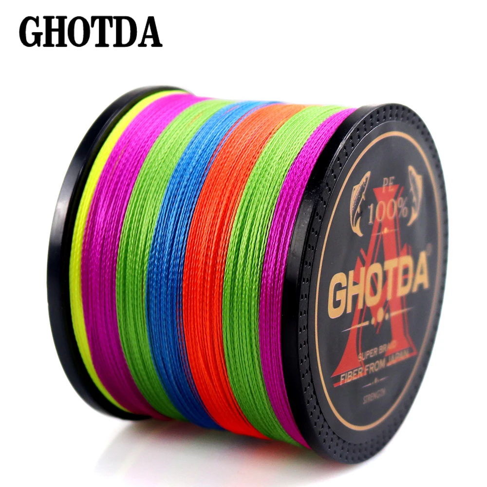 GHOTDA متعدد الألوان 4 السواحل 300 M 500 M 1000 M PE خيط مجدول للصيد البحر المالحة الصيد نسج 100% عظمى GHOTDA متعدد الألوان 4 السواحل 300 M 500 M 1000 M PE خيط مجدول للصيد البحر المالحة الصيد نسج 100% عظمى