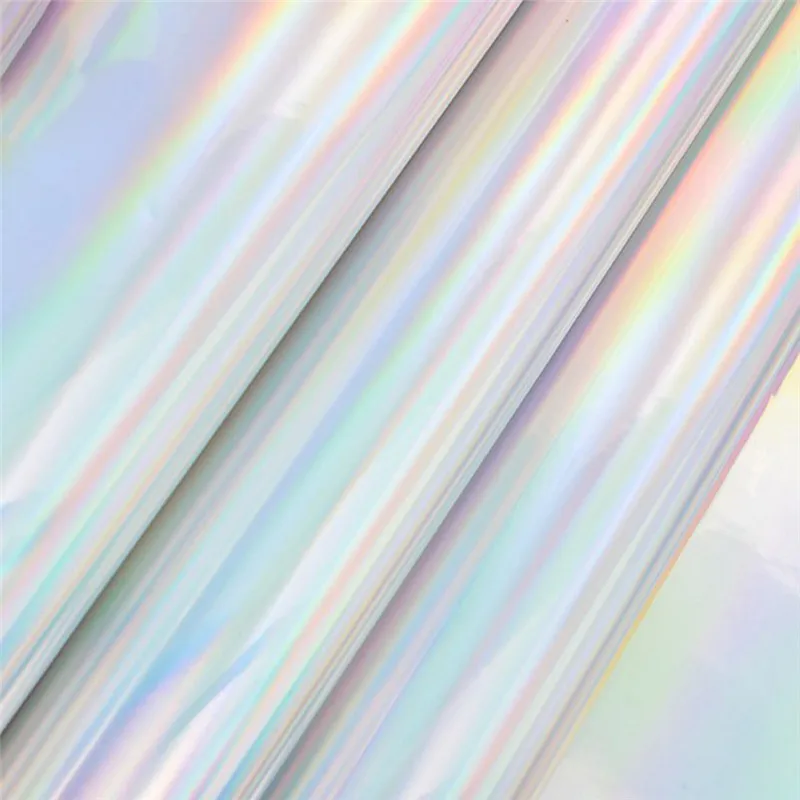 Handmade Colorful A4 Laser PU Leather Fabric High Quality Synthetic Leather DIY Sewing Material for Crafts Wholesales