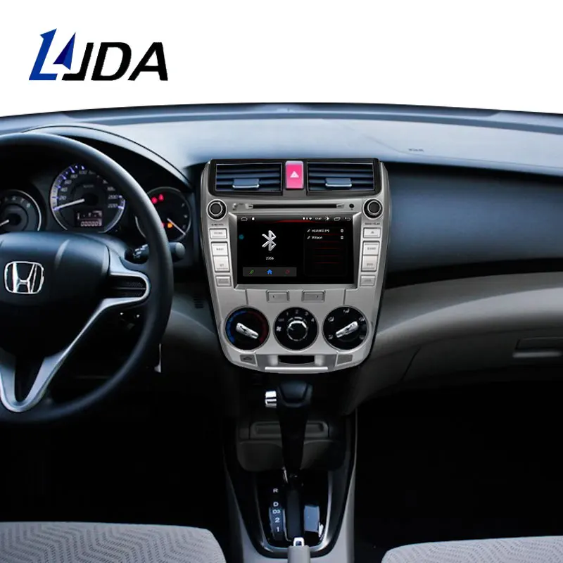 Cheap LJDA 1 Din Android 9.1 Car Radio For Honda CITY 2011-2016 WIFI Car Multimedia Player Stereo GPS Navigation DVD IPS Auto Audio 5