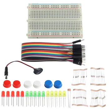 

Electronic Starter Kit Mini Breadboard LED Jumper Wire Tested for Arduino UNO R3