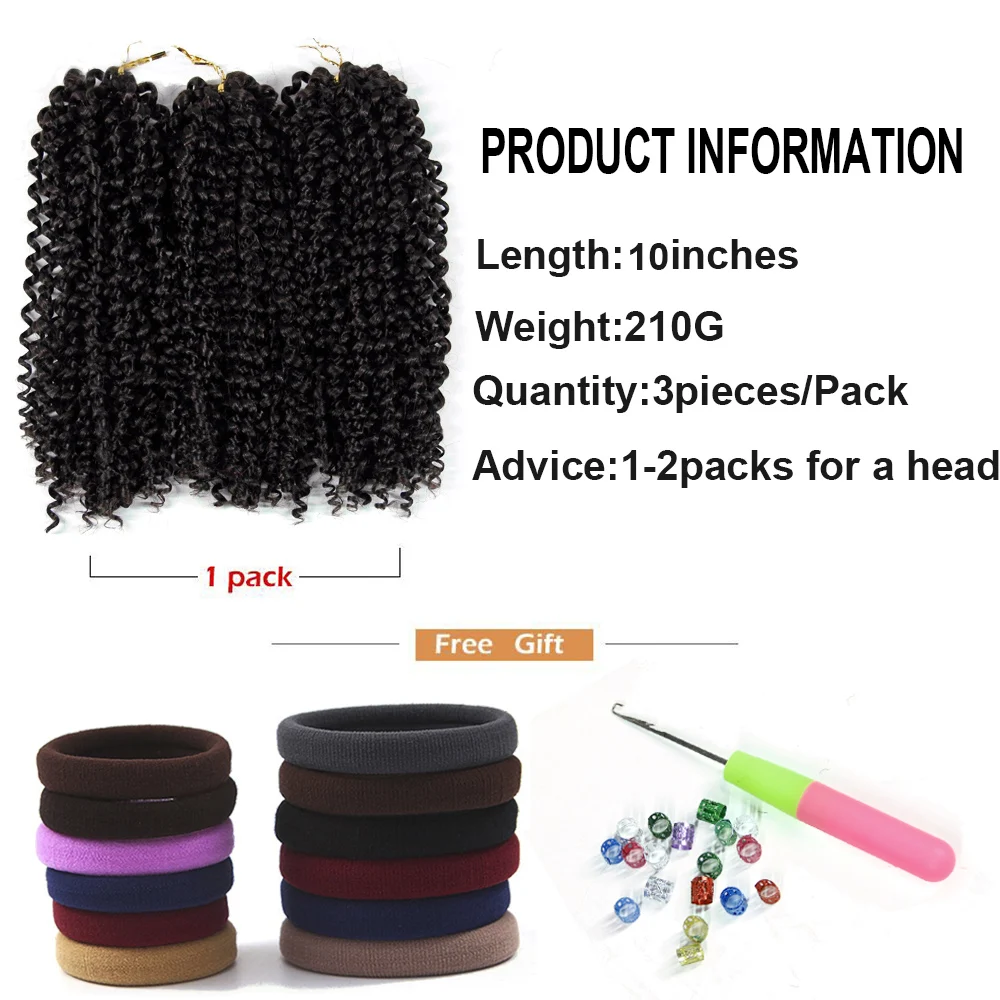 Curly Crochet Hair Braiding Hair Ombre Grey bundles Jerry Curl Synthetic Extensions Afro Kinky Twist Hair Crochet Braid
