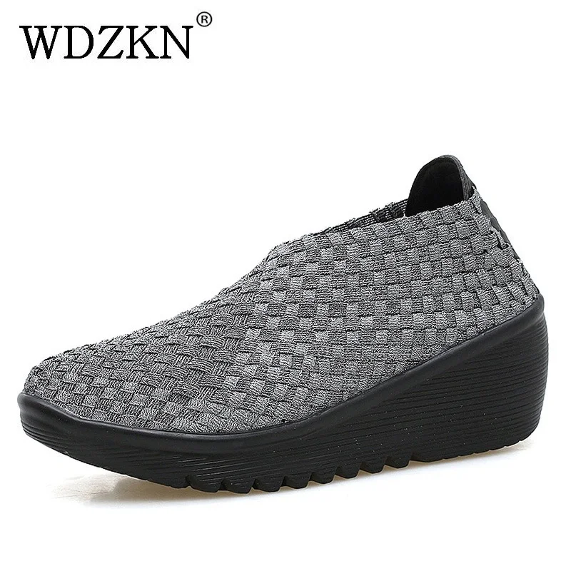slip on wedges women's shoes