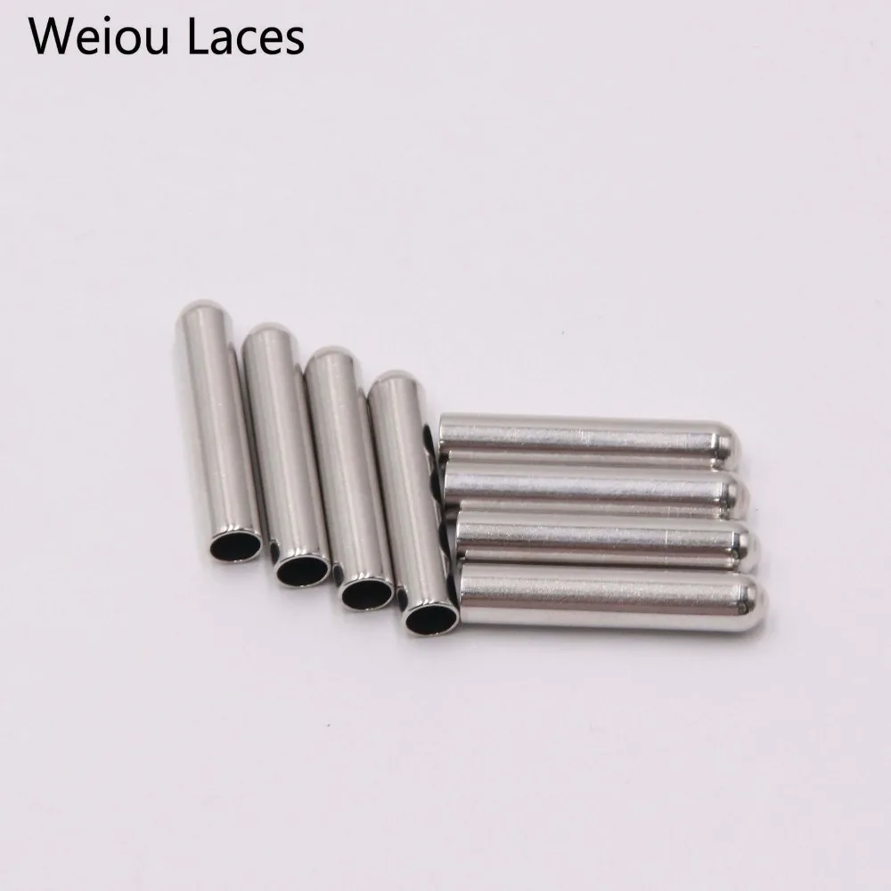 Weiou 4pcs/1set 4.3x22mm Metal Shoelace Tip Shoe Decorations Products Replacement Laces Head Aglets Boots Garment Accessories
