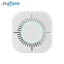 JeaTone Беспроводной детектор дыма 433 МГц пожарной сигнализации Сенсор независимых 360 градусов домашние безопасности сад дымовой пожарной сигнализации