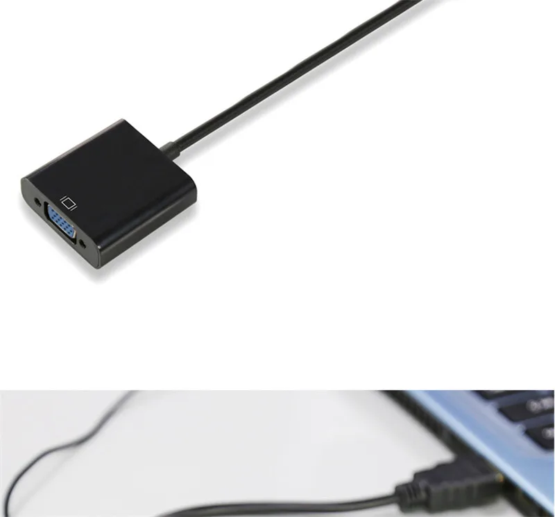 HDMI к VGA кабель адаптер Hdmi переключатель цифро-аналоговый преобразователь мужчин и женщин сплиттер адаптер для PC Поддержка 1080P HDTV C106