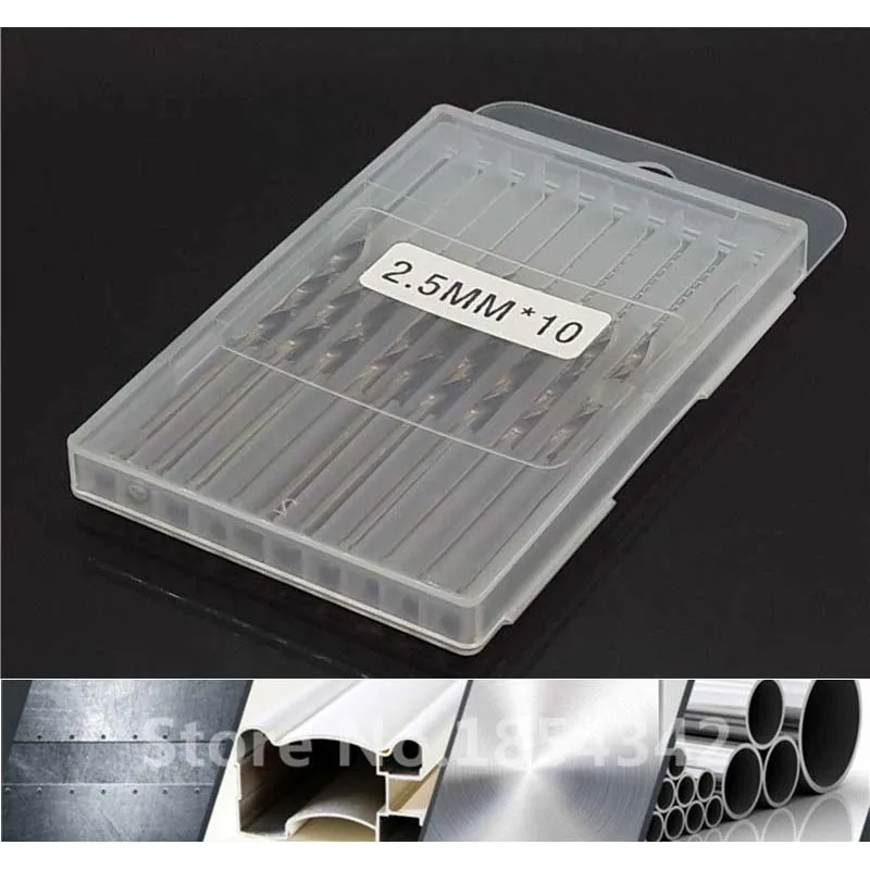 

10pcs Set 2.5MM Cobalt High Speed Steel Twist Drill Hole M35 Stainless Steel Tool Set The Whole Ground Metal Reamer Tools
