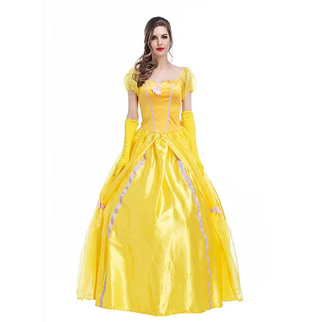Aliexpress.com : Buy Women Belle Costume Adult Beauty and The Beast ...